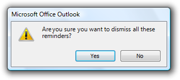 screen shot of 'dismiss these reminders?'