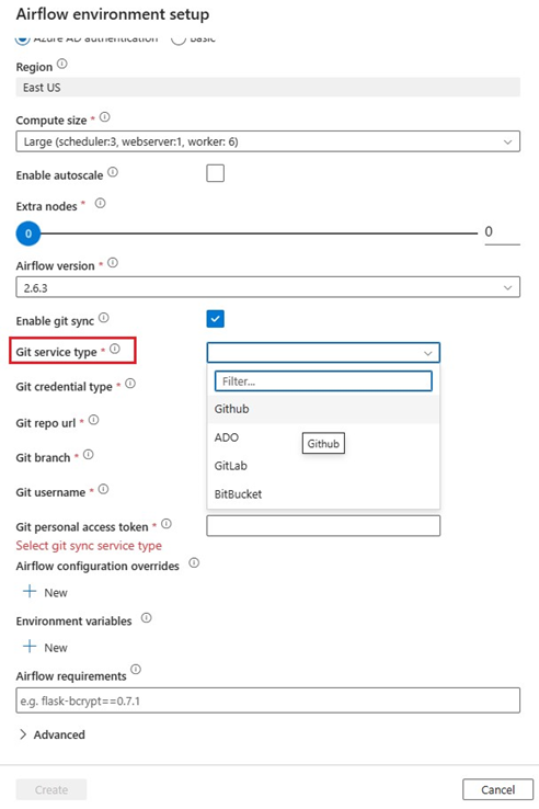 Sync a GitHub repository in Workflow Orchestration Manager - Azure Data ...