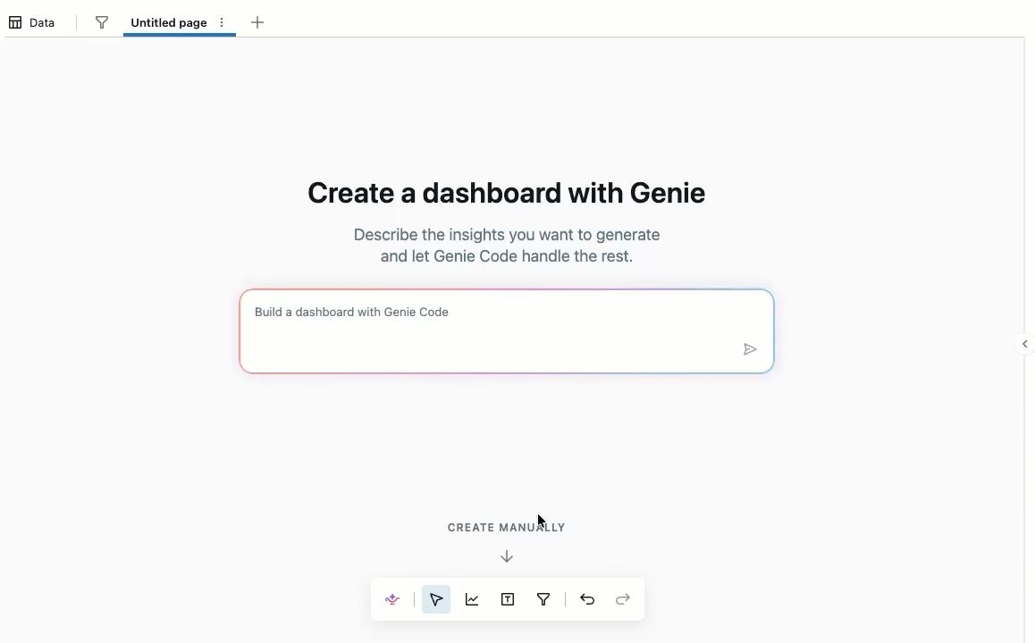 A visualization moves from the canvas control panel to the canvas grid
