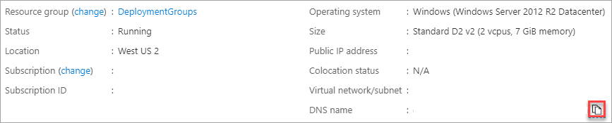 Locating the web app domain