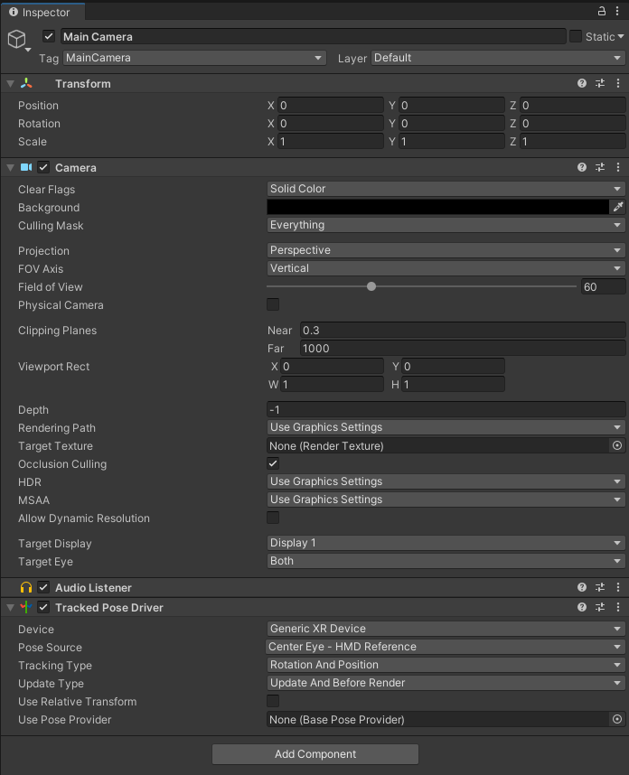 Unity - Camera Setup