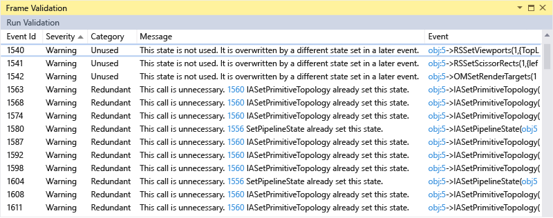 Frame validation.