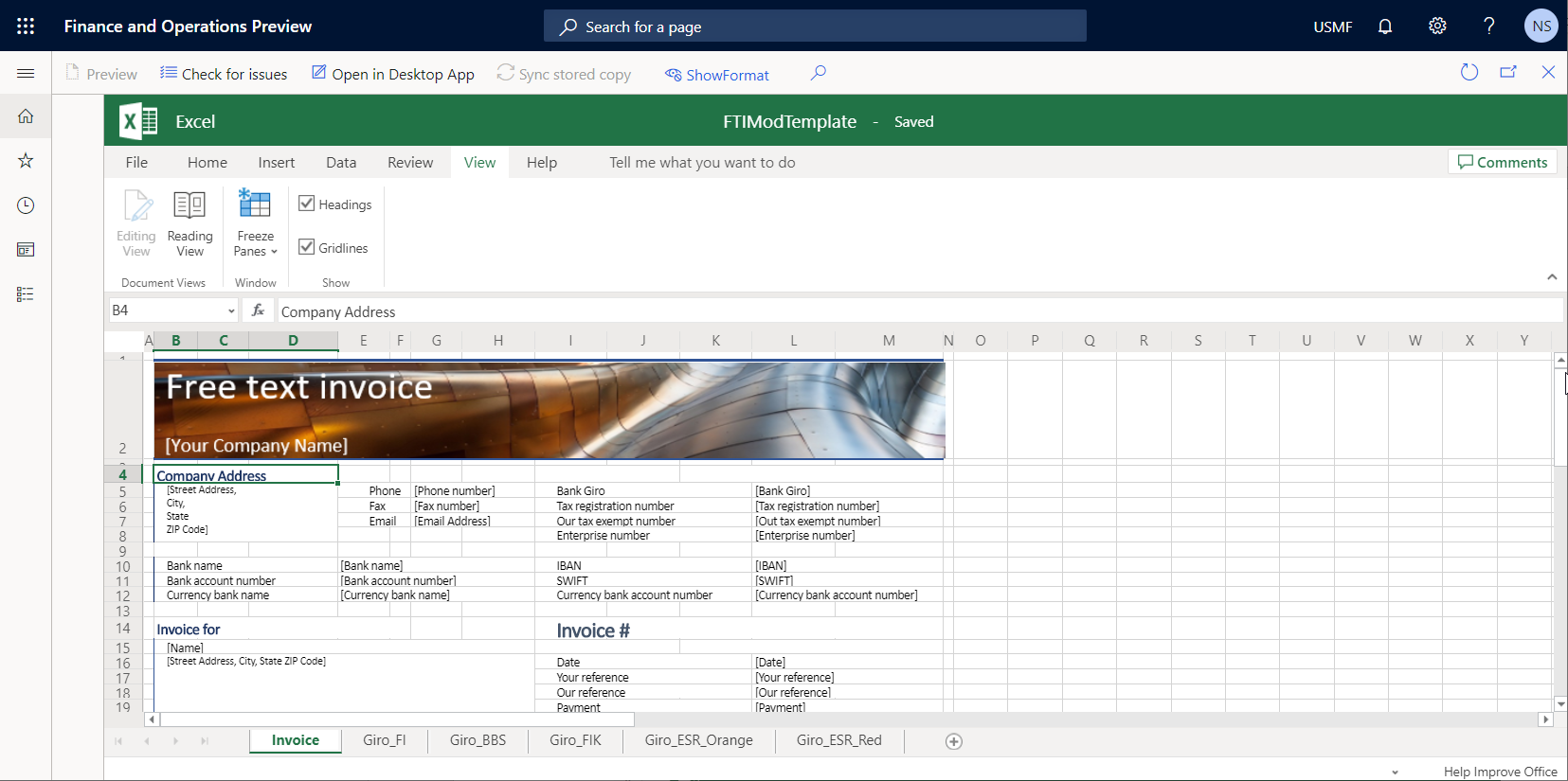 Screenshot of the Headings and Gridlines check boxes selected.
