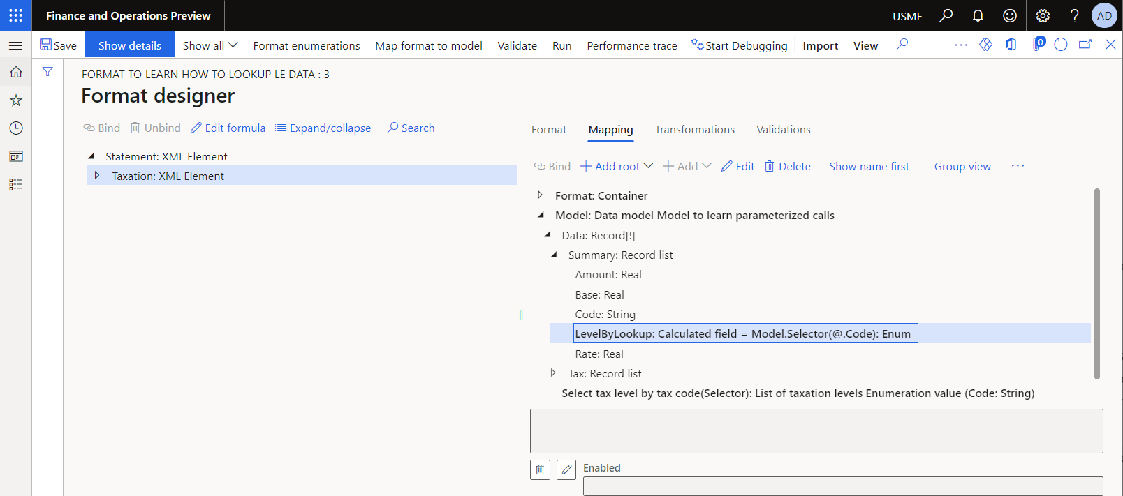 Screenshot of adding a data source to call the configured Lookup data source.