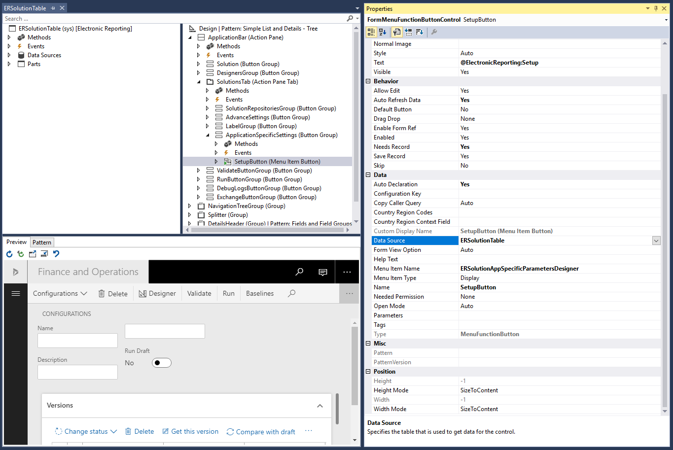 Screenshot of the new menu item settings display.