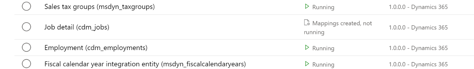 Screenshot of verifying the finance and operations app connection when you have admin privileges.