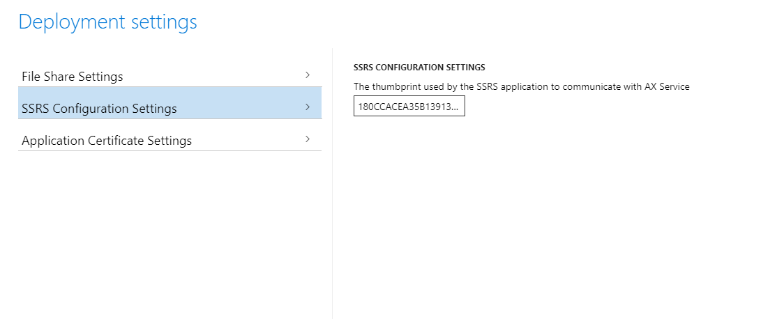 Screenshot of thumbprint name example 1 in Service Fabric Explorer.