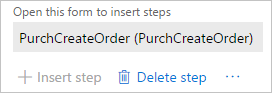 Insert step feature.