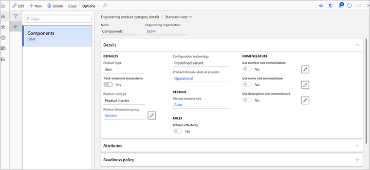 Adding an engineering product category Adding an engineering product category.