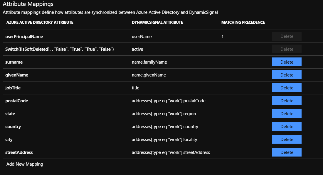 Dynamic Signal User Attributes