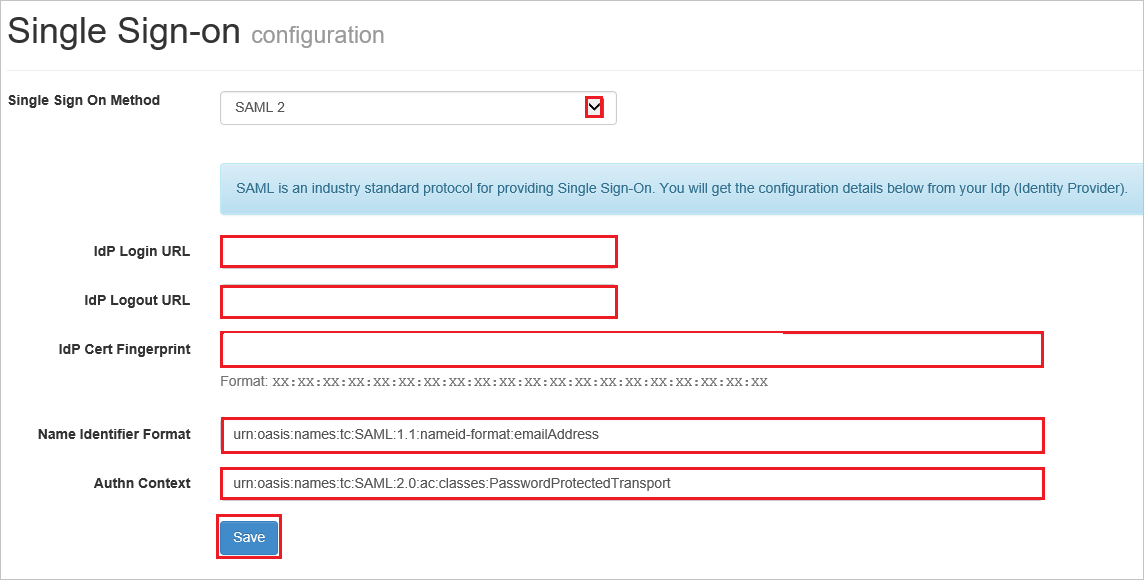 Configure Single Sign-On