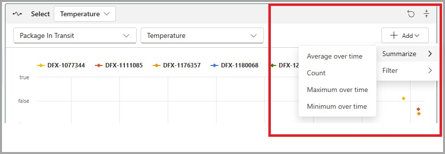 Screenshot of adding Data Activator summary.