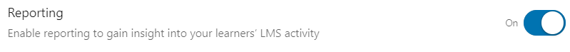 Enable Reporting