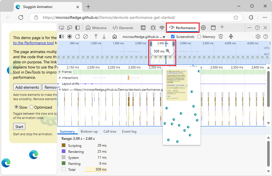Select a portion of a recording