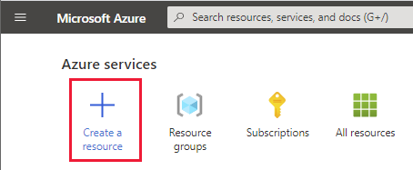 Azure portal Home page.