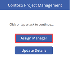 Assign manager to project.