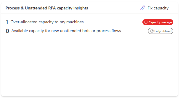 Fix process capacity button