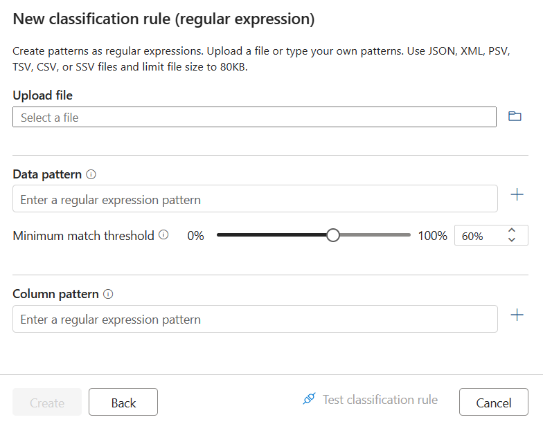 Create new regex rule