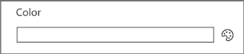 Screenshot of the PropertyPaneFieldControlPicker control.