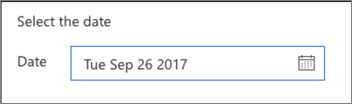 Screenshot of the PropertyFieldDateTimePicker control.
