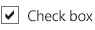 Default check box in the Blue theme Default check box in the Blue theme