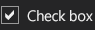 Default check box in the Dark theme Default check box in the Dark theme