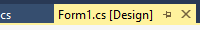 Selected, focused document tab