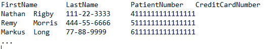 Screenshot of a tab-separated values file containing sample data with four columns and three rows.