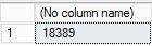 Screenshot of 18,000 rows.