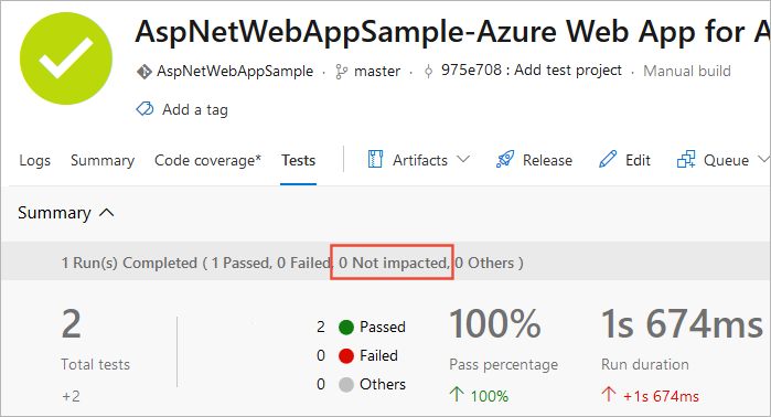 Reporting Tests page includes TIA integration