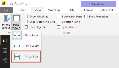 Adjust chart size