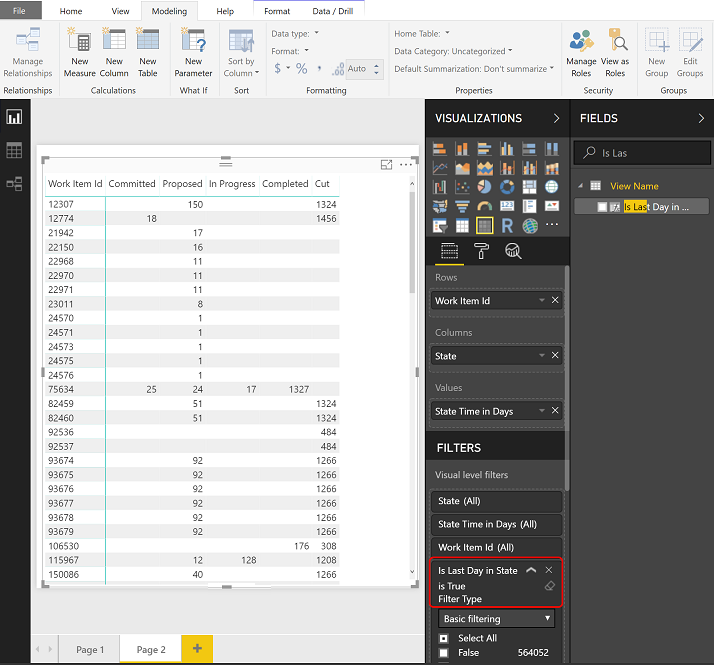 Use State Time in Days and apply the filter Is Last Day In State equals 'True'.