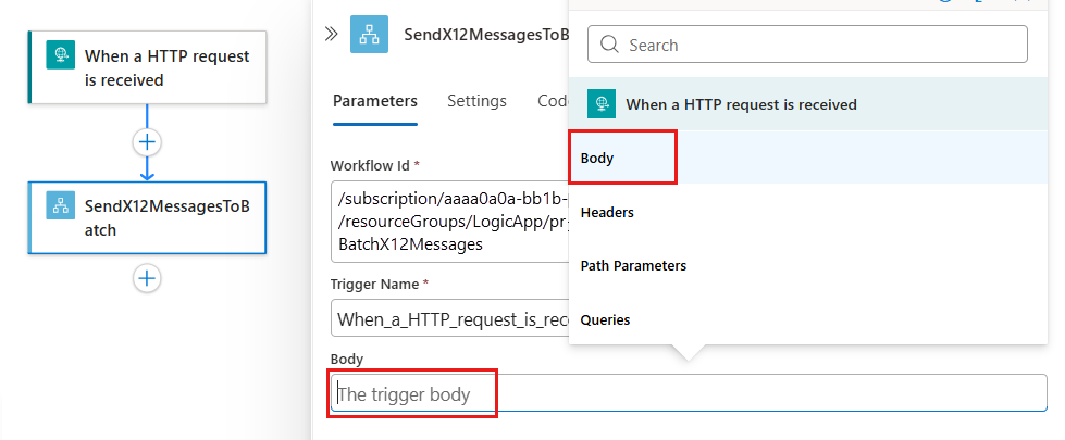 Set batch properties