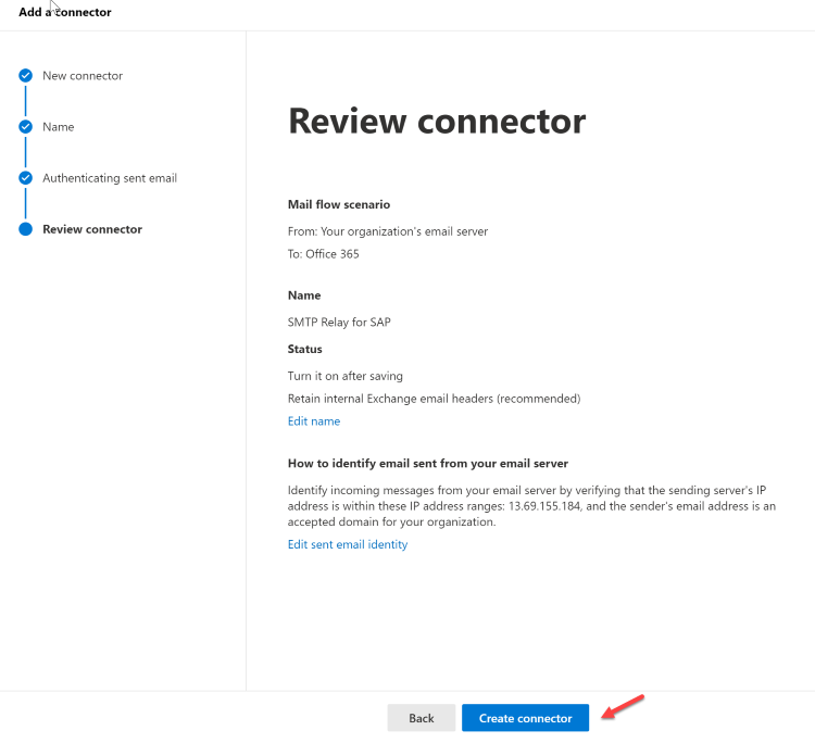Screenshot of Microsoft 365 Admin Center review.