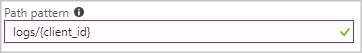 Path pattern with client id