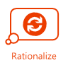 Icon for the Rationalize phase.