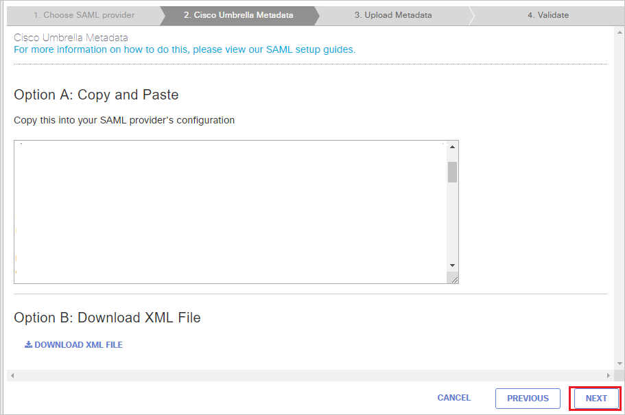 File Screenshot shows the metadata file page.
