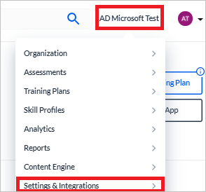 Screenshot of Integrations.