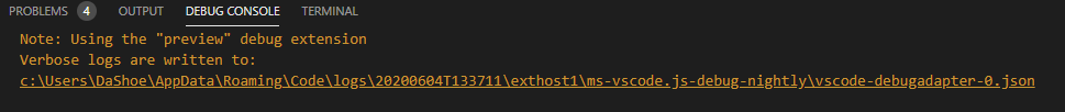 Save debug output to a log file