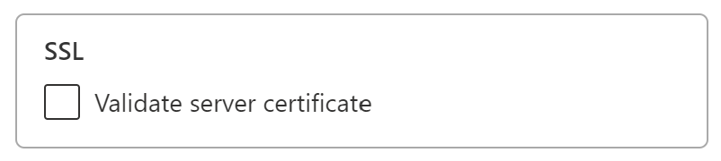 Screenshot showing the SSL error being resolved on the Data Source Settings pane.