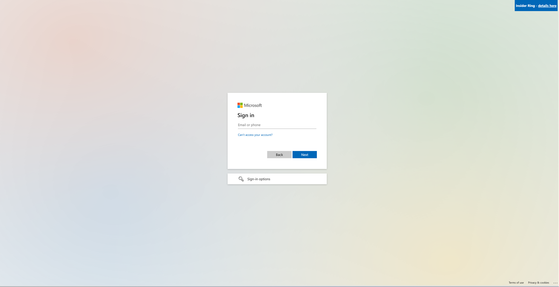 Prompt to sign in with a privileged account