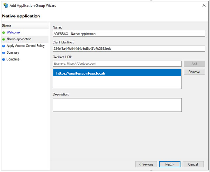Add Application Group Wizard 2