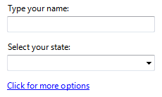 screen shot of label: 'type your name'