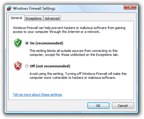 screen shot of dialog box, radio buttons, and text