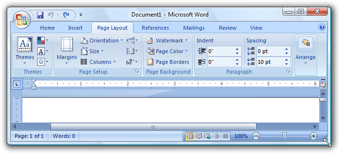 screen shot of window with tall, intrusive ribbon