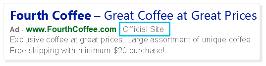 Official Site Badge.