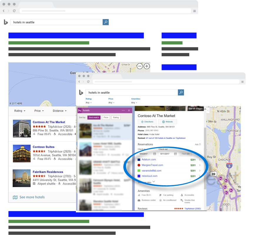 Hotel Price ads search results.