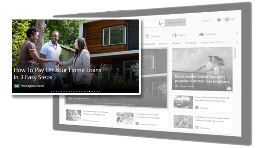 Sample image-based Audience ad.