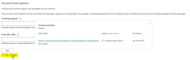 Account level step 5.