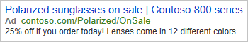 Bing Ad matching this setup